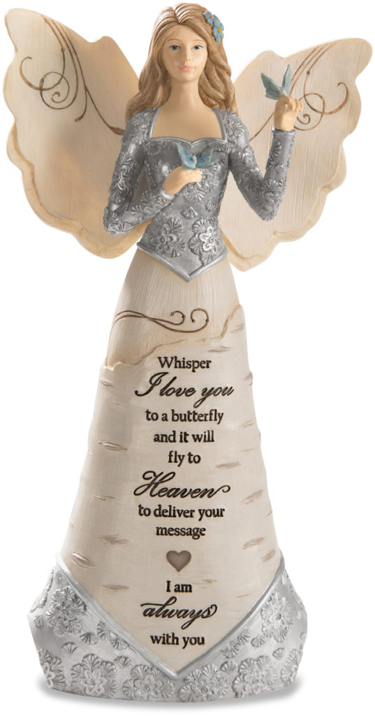 9″ Angel Holding Butterfly | Rome Inspirations