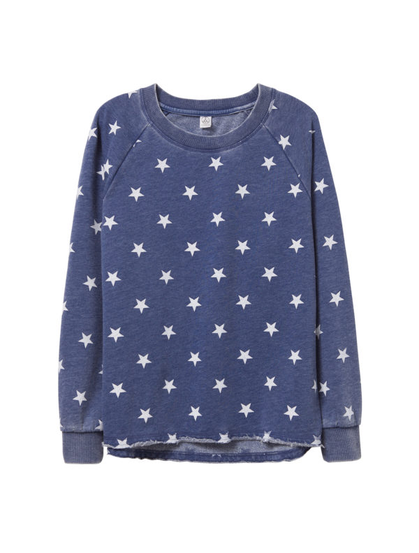 Alternative,Women,Lazy Day Pullover,Navy Stars,08626FJ