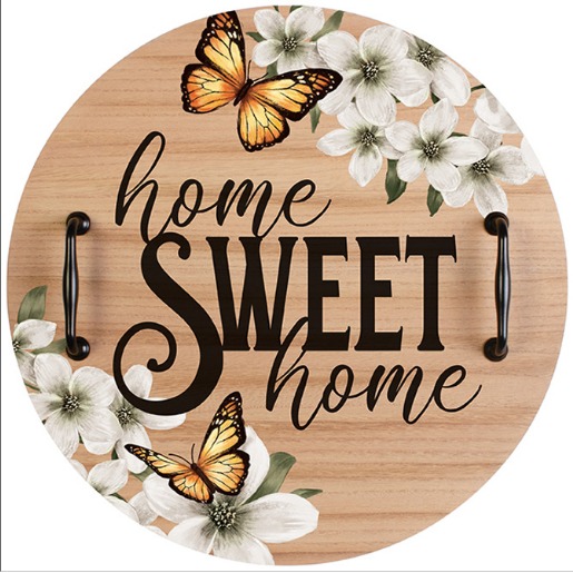 Home Sweet Home profiled decorative plaque